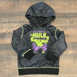 Boys size 4 “The Hulk” graphic hooded sweatshirt